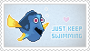 dori - just keep swiming stamp