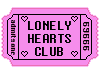 lonely hearts club stamp