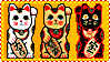 lucky cat stamp